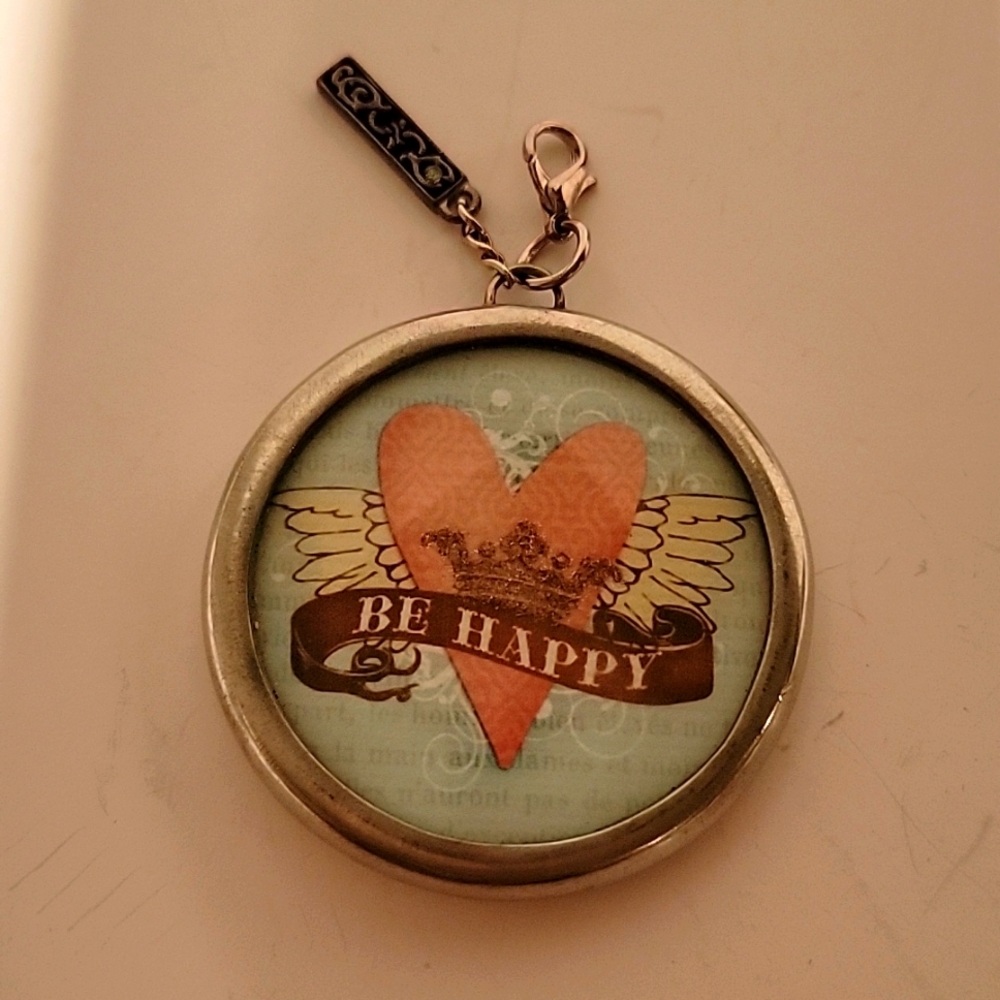 BE HAPPY charm